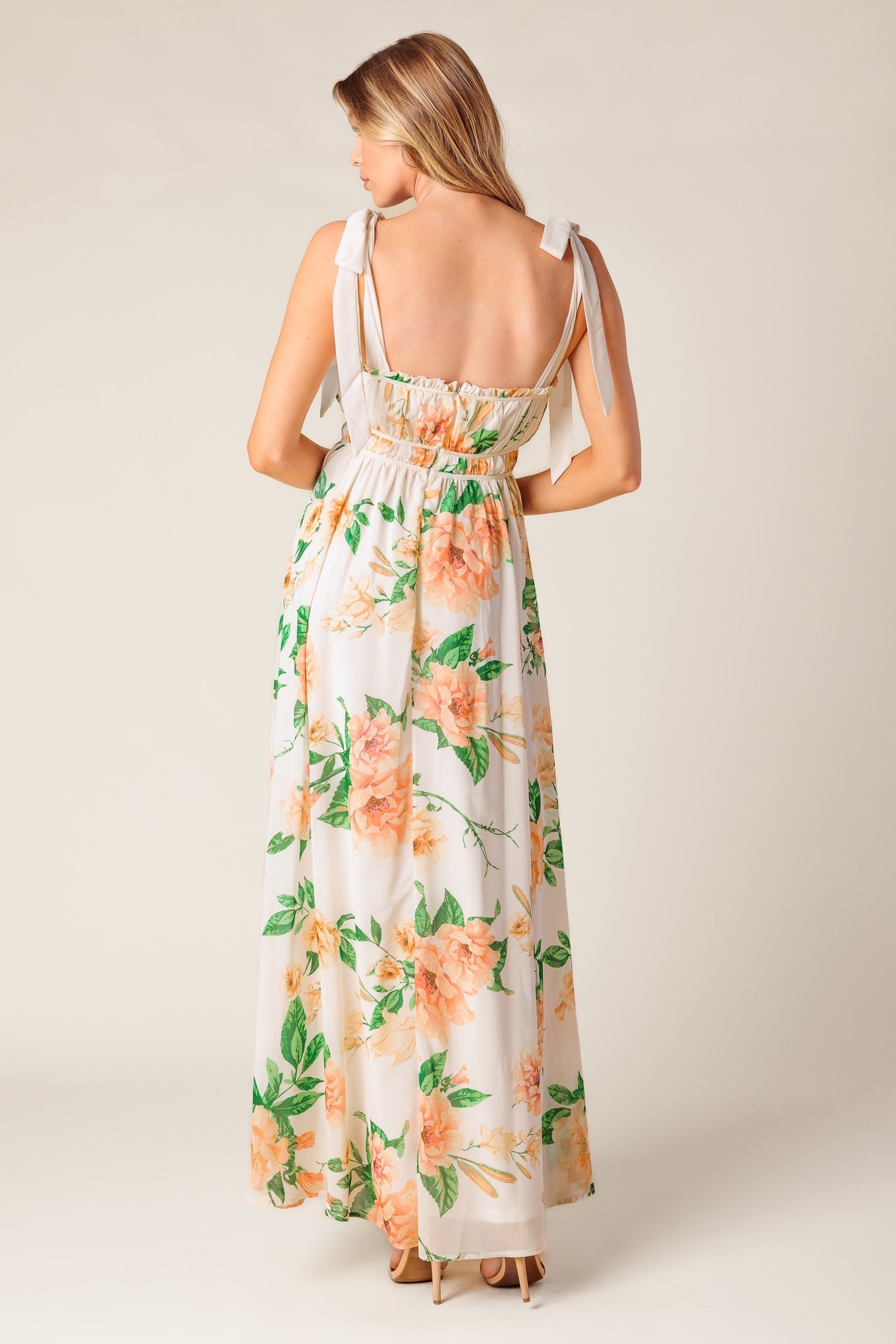 A PERFECT MATCH WOVEN MAXI DRESS Flying Tomato